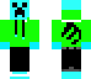 creeeper blue skin