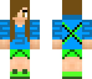 green and blue