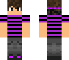 enderboy camiseta morada y negra