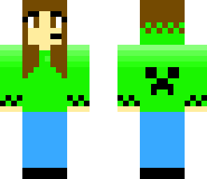green gamer girl