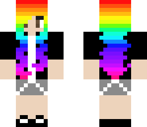 cool rainbow girl