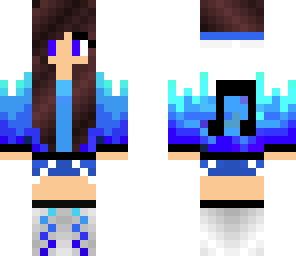 blue music brunette