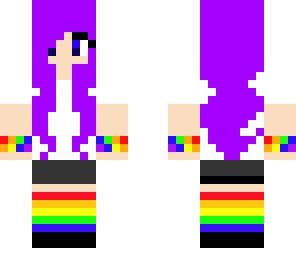rainbow purple girl 2