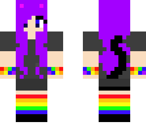 rainbow cat girl