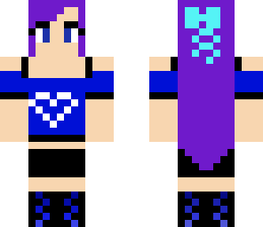 purple long hair
