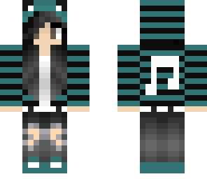 cyan and black