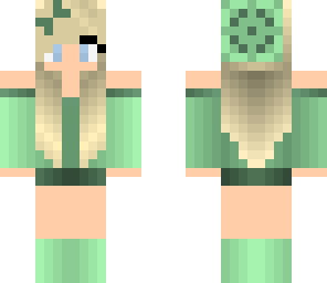 cute green girl