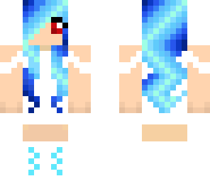 blue and white girl