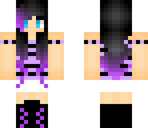 purple black girl