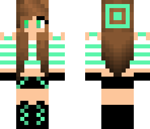 cute green girl