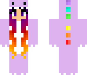 purple dino girl 