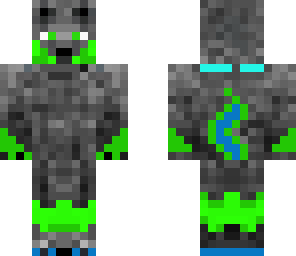 emerald wolf with blue 