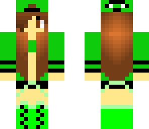 green summer girl