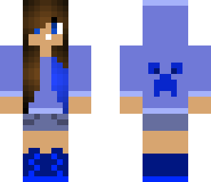 blue gamer girl
