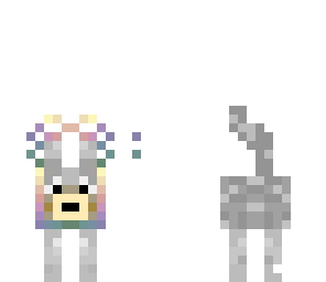 rainbow dog with rainbow bow