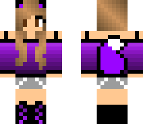 purple wolf girl