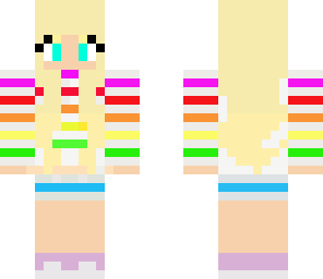 rainbow stripes girl 2