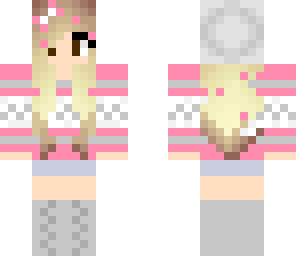 cute pink winter girl