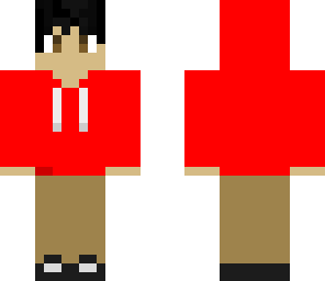 red hoodie