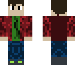 green shirt with red button shirt