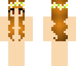 flower crown brown hair girl base