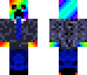 rainbow creeper in a suit