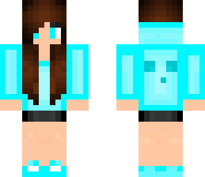  baby blue slime girl