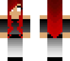 cool redhead herobrine girl