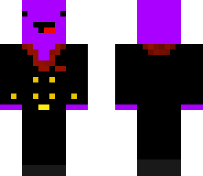 purple in tux