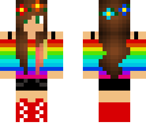 rainbow flower girl