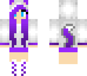 purple kitty girl