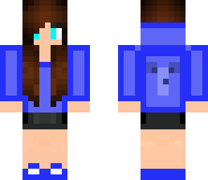 dark blue slime girl