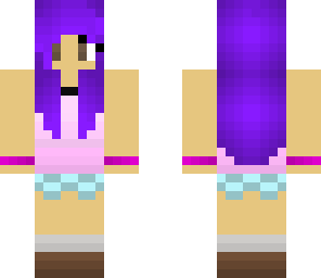 purple summer girl