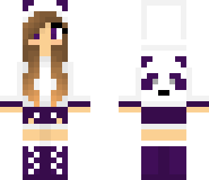 purple panda girl skin