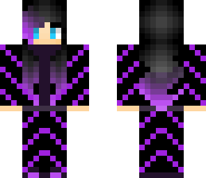 cool purple and black girl