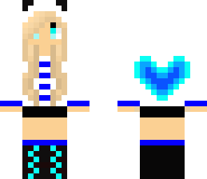 blue heart girl