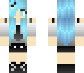 skin edit blue girl