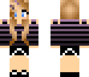 purple brunette girl