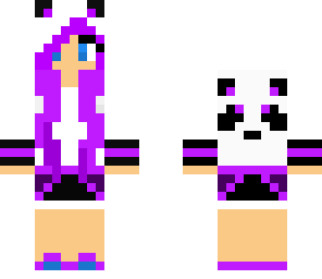 purple panda girl