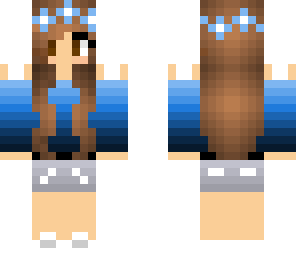 cute blue shaded girl