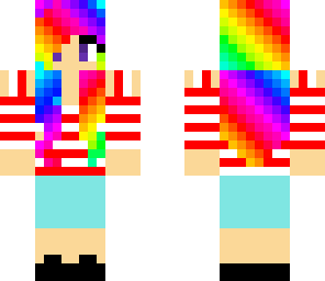 rainbow-haired girl