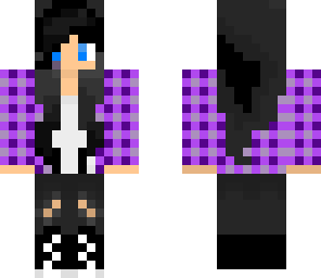 purple goth chick