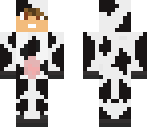 boy in cow outfit