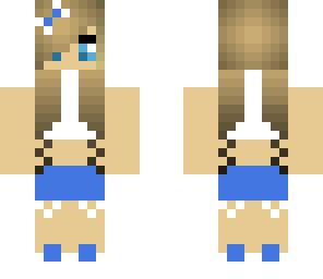 pretty blue and white girl