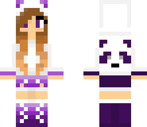purple shaded panda girl