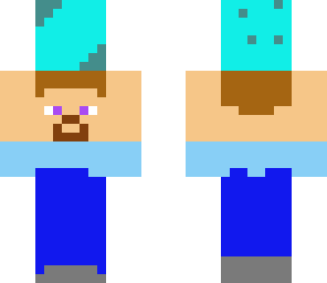 steve under diamond block