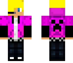 light blonde with purple shirt