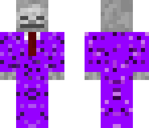 fancy purple suit skeleton