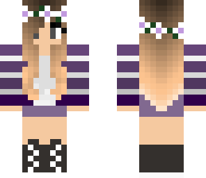purple summer girl