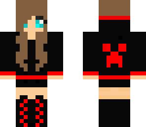 blue awsome creeper girl edit